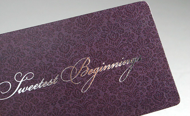 Silver Foil Business cards